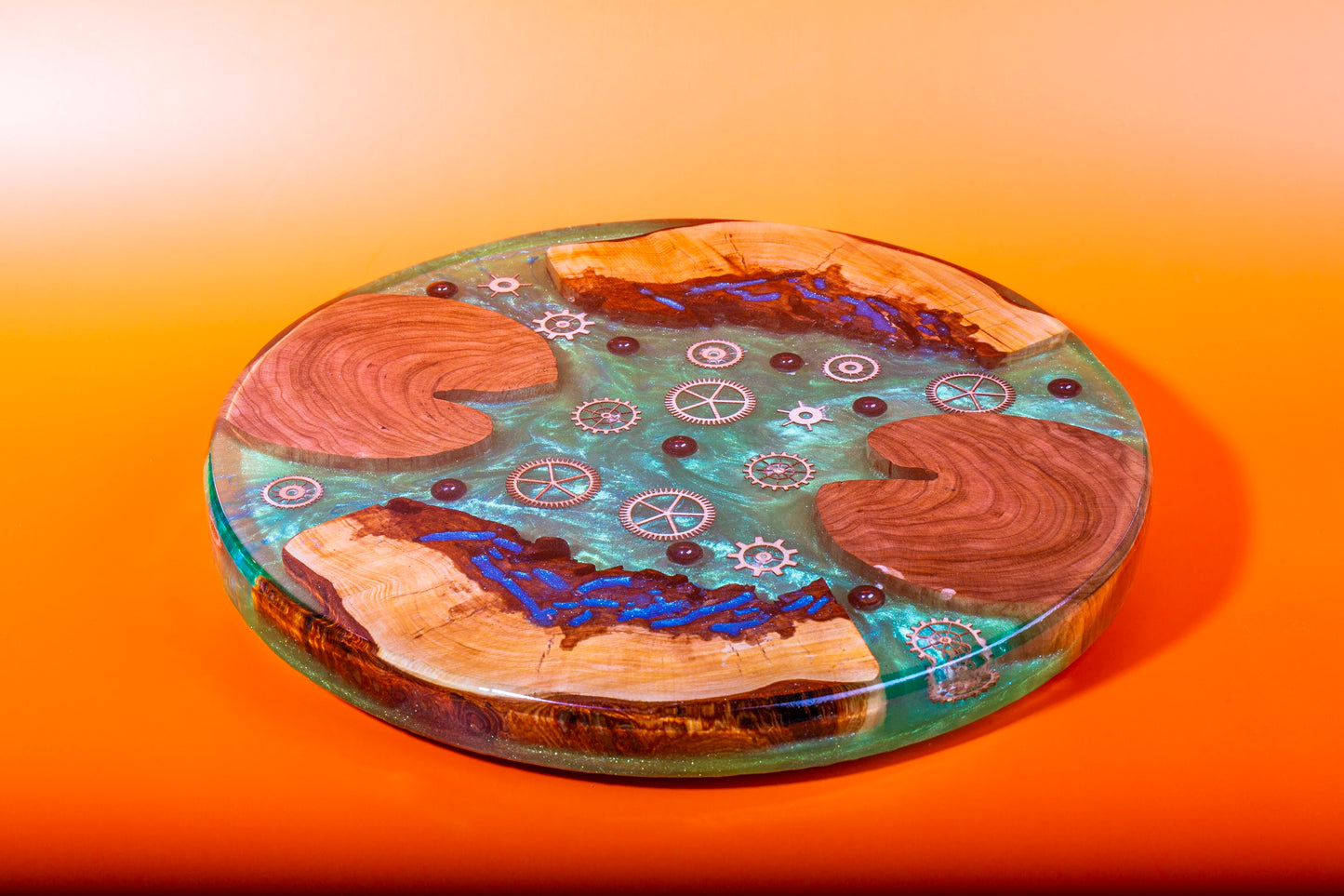 Inspirational Resin and Cherry Tree Table