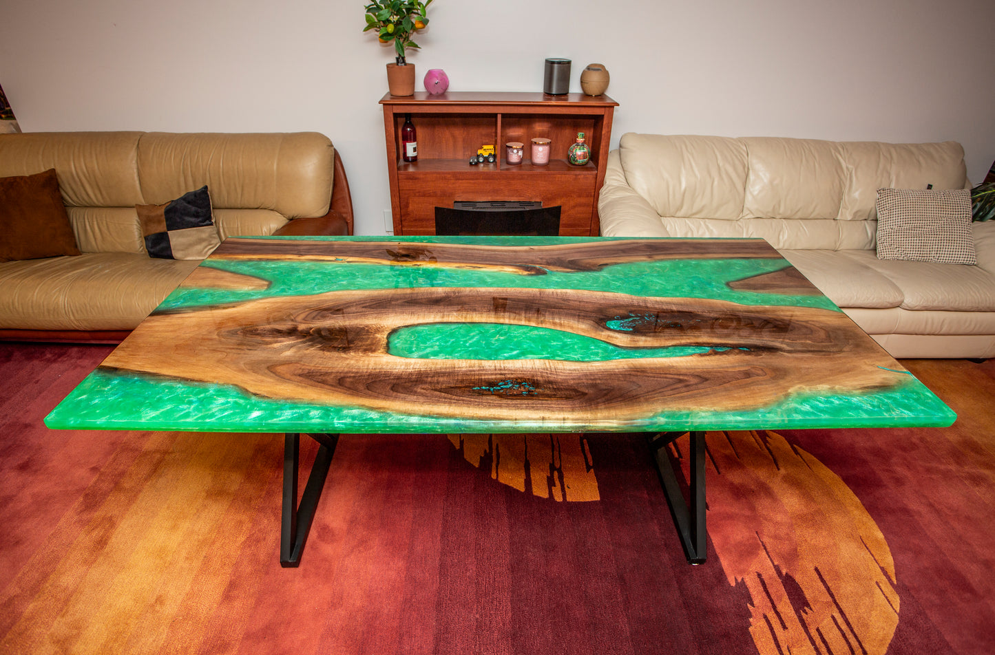 River epoxy table