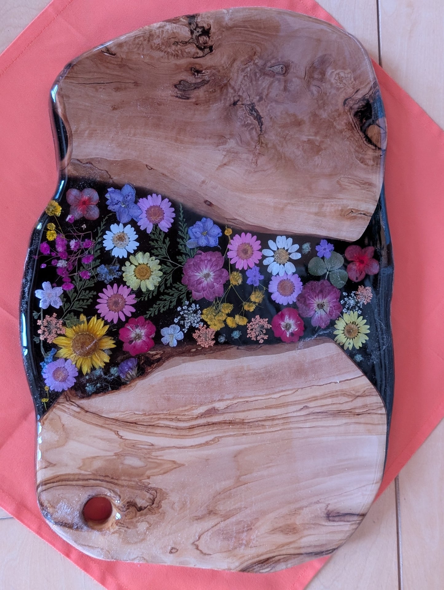 Charcuterie board with the matching bowl.