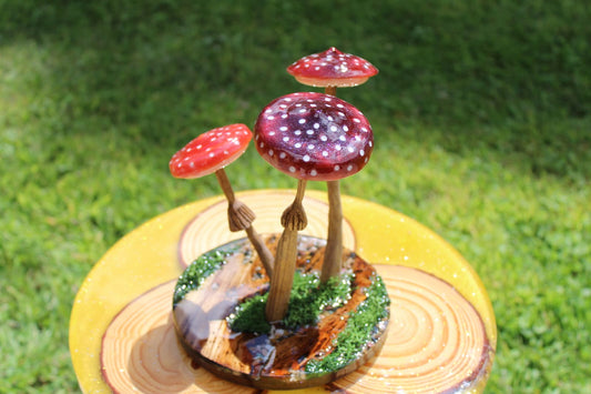 Mushroom table top decor.