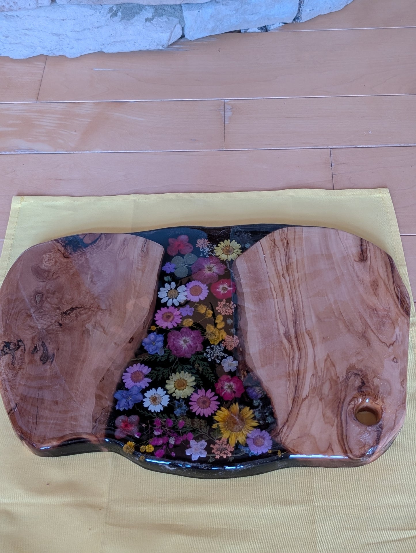 Charcuterie board with the matching bowl.