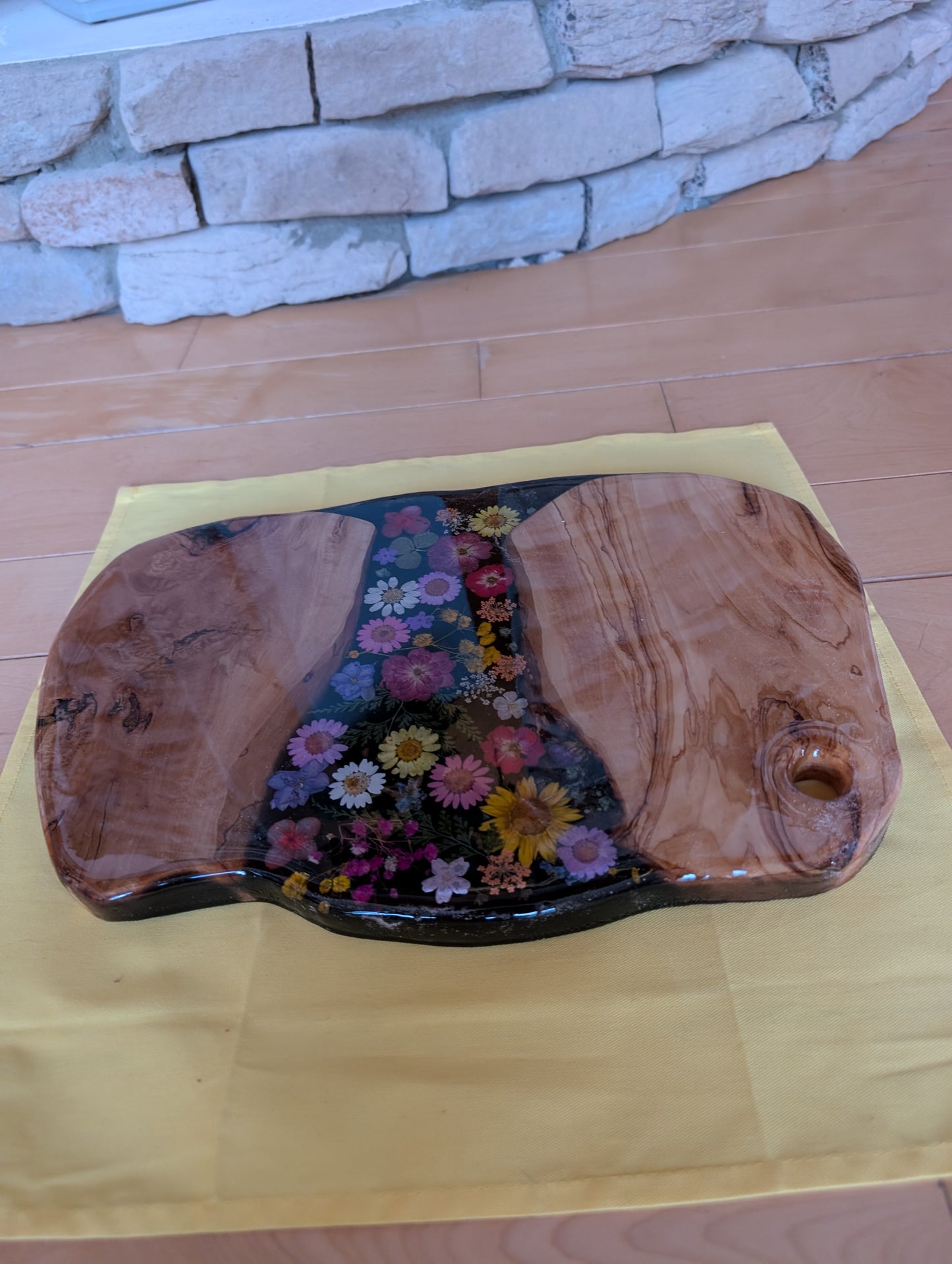 Charcuterie board with the matching bowl.